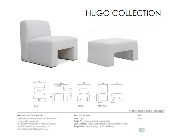 Hugo Chair and Ottoman - Parliament Interiors