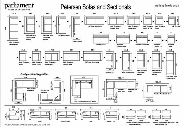 Petersen Sofa and Sectional Series