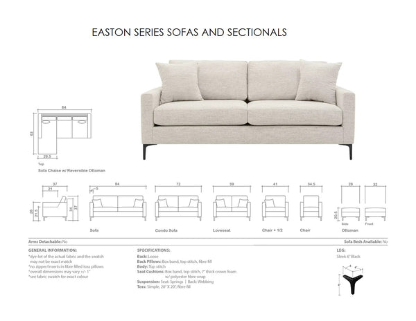 Easton Sofa and Sectional Series - Parliament Interiors