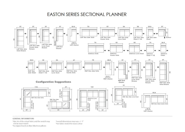 Easton Sofa and Sectional Series - Parliament Interiors