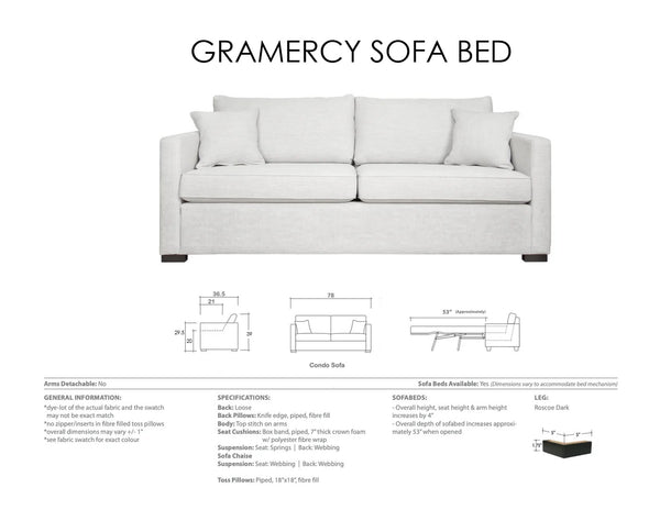 Gramercy Queen Sofa Bed (Condo Size) - Parliament Interiors
