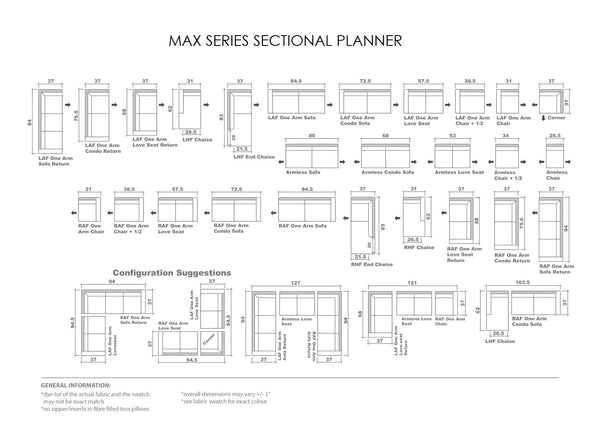 Max Sofa and Sectional Series - Parliament Interiors