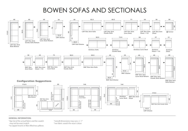 Bowen Sofa and Sectional Series - Parliament Interiors